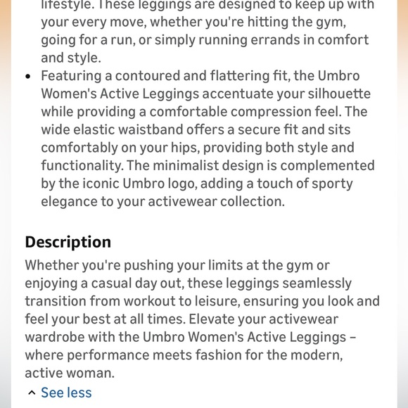 Black Umbro High-Waisted Leggings size XXL - Picture 4 of 4